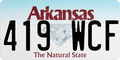 AR license plate 419WCF