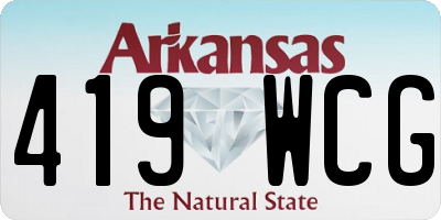 AR license plate 419WCG