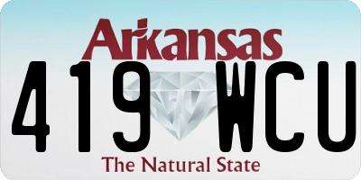 AR license plate 419WCU