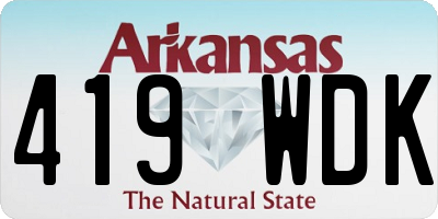 AR license plate 419WDK