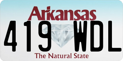 AR license plate 419WDL