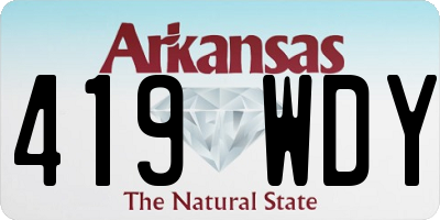 AR license plate 419WDY