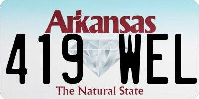 AR license plate 419WEL