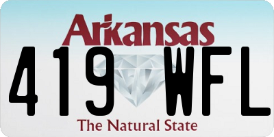 AR license plate 419WFL