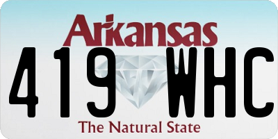 AR license plate 419WHC