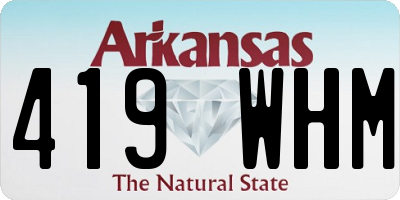 AR license plate 419WHM