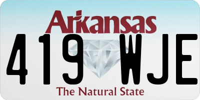 AR license plate 419WJE