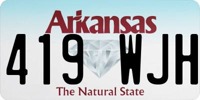 AR license plate 419WJH