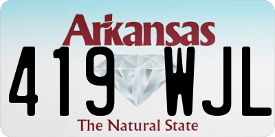 AR license plate 419WJL