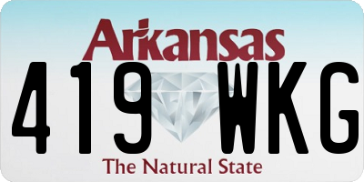 AR license plate 419WKG