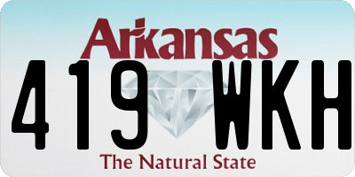 AR license plate 419WKH