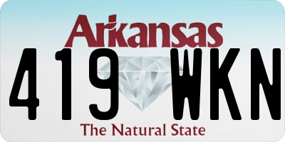 AR license plate 419WKN