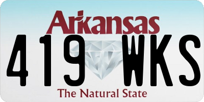 AR license plate 419WKS