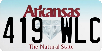 AR license plate 419WLC