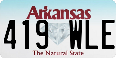 AR license plate 419WLE