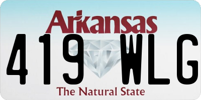 AR license plate 419WLG