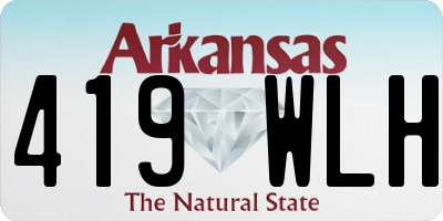 AR license plate 419WLH