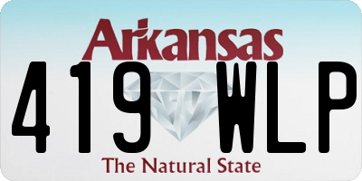 AR license plate 419WLP