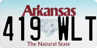 AR license plate 419WLT