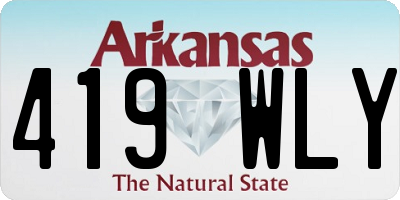 AR license plate 419WLY
