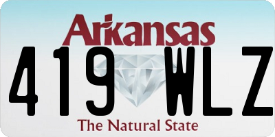 AR license plate 419WLZ