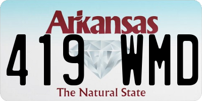 AR license plate 419WMD