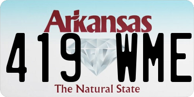 AR license plate 419WME