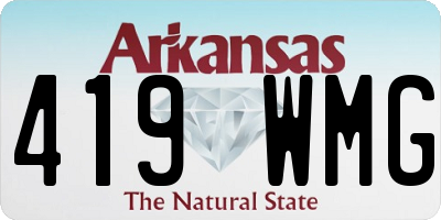 AR license plate 419WMG