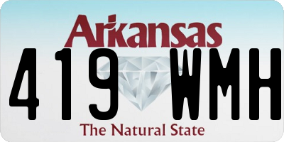 AR license plate 419WMH