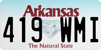 AR license plate 419WMI
