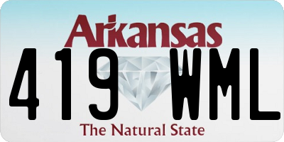 AR license plate 419WML
