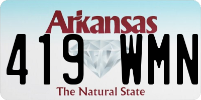 AR license plate 419WMN