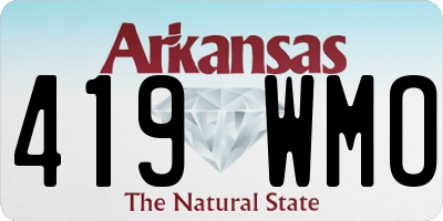 AR license plate 419WMO