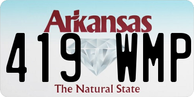 AR license plate 419WMP