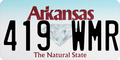 AR license plate 419WMR