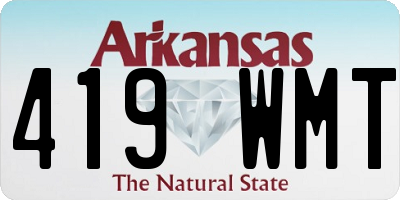 AR license plate 419WMT
