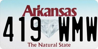AR license plate 419WMW