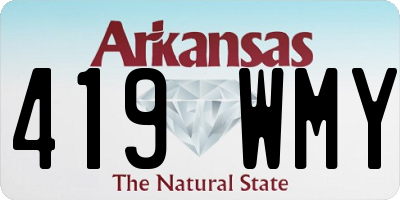 AR license plate 419WMY