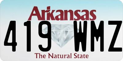 AR license plate 419WMZ