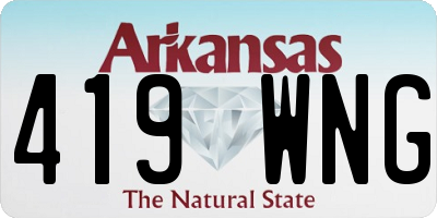AR license plate 419WNG