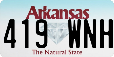AR license plate 419WNH