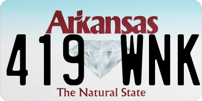 AR license plate 419WNK