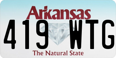 AR license plate 419WTG