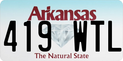 AR license plate 419WTL