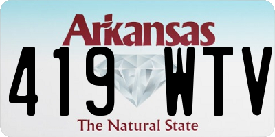 AR license plate 419WTV