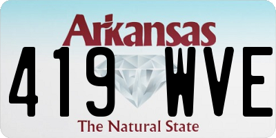 AR license plate 419WVE