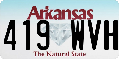 AR license plate 419WVH