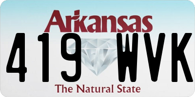 AR license plate 419WVK