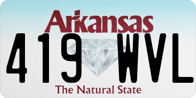 AR license plate 419WVL