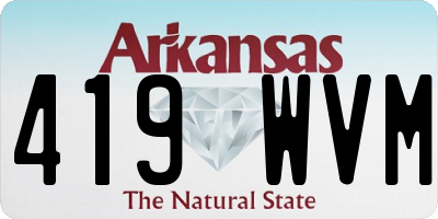 AR license plate 419WVM